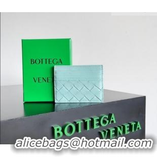 Inexpensive Bottega Veneta Intrecciato Leather Credit Card Case 796324 Light Blue 2026