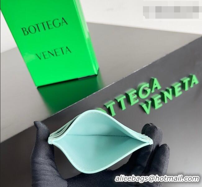 Inexpensive Bottega Veneta Intrecciato Leather Credit Card Case 796324 Light Blue 2026