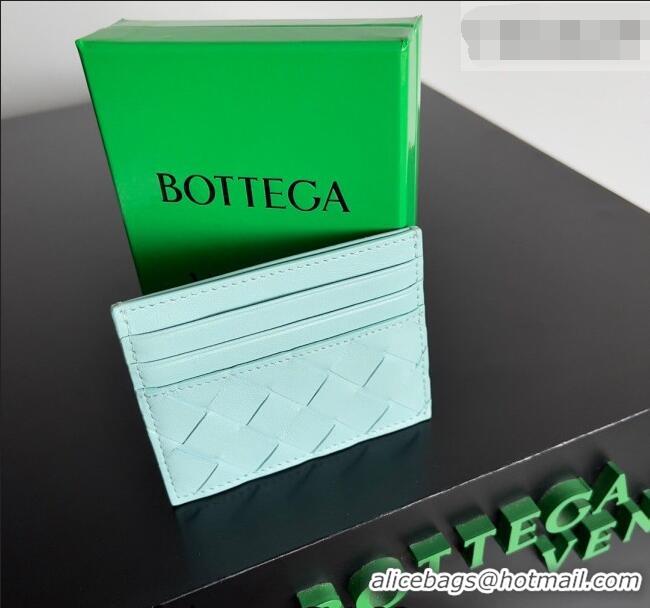 Inexpensive Bottega Veneta Intrecciato Leather Credit Card Case 796324 Light Blue 2026