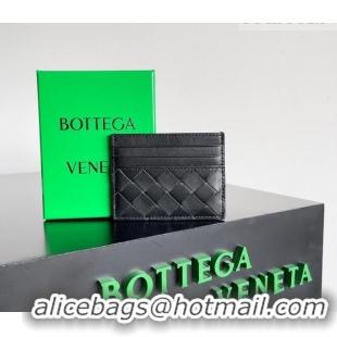 Grade Quality Bottega Veneta Intrecciato Leather Credit Card Case 796324 Black 2026