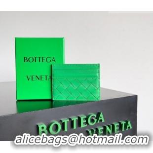 Traditional Specials Bottega Veneta Intrecciato Leather Credit Card Case 796324 Parakeet Green 2026