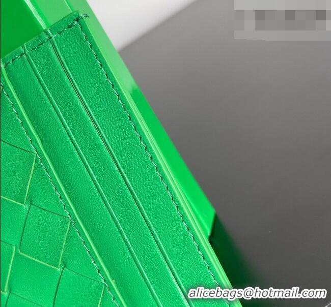 Traditional Specials Bottega Veneta Intrecciato Leather Credit Card Case 796324 Parakeet Green 2026