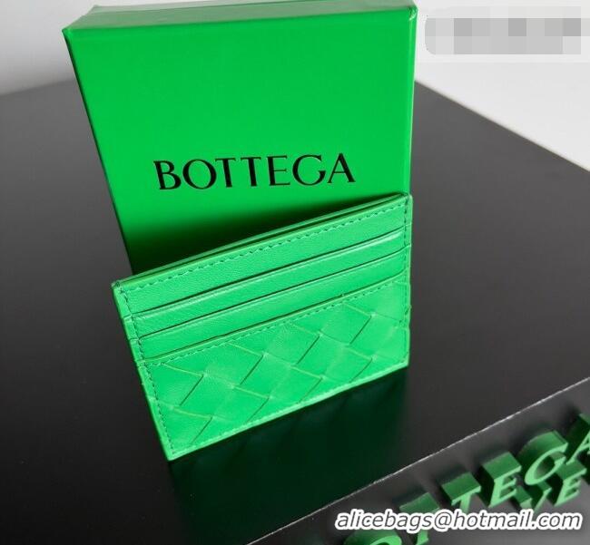Traditional Specials Bottega Veneta Intrecciato Leather Credit Card Case 796324 Parakeet Green 2026