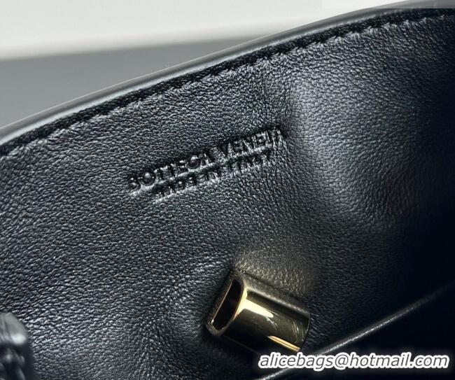 Well Crafted Bottega Veneta Andiamo Phone Pouch in Intrecciato Leather 843890 Black 2026