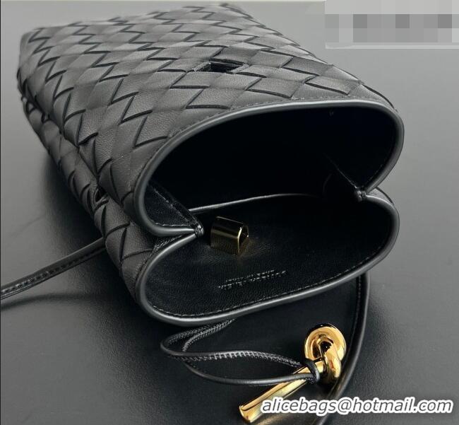 Well Crafted Bottega Veneta Andiamo Phone Pouch in Intrecciato Leather 843890 Black 2026
