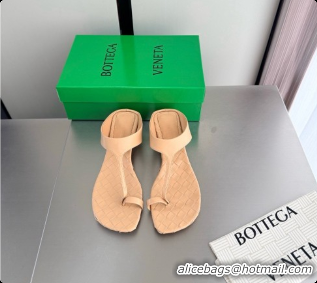 New Style Bottega Veneta Livia Thong 4cm Heel BV080341 Beige 2026