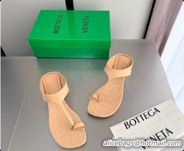 New Style Bottega Veneta Livia Thong 4cm Heel BV080341 Beige 2026