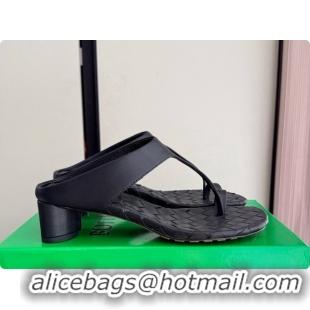 Best Price Bottega Veneta Livia Thong 4cm Heel BV080342 Black 2026
