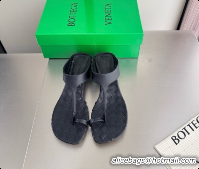 Best Price Bottega Veneta Livia Thong 4cm Heel BV080342 Black 2026