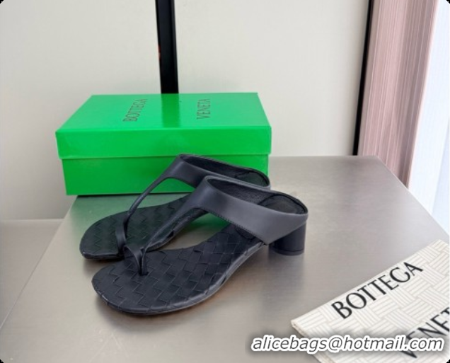 Best Price Bottega Veneta Livia Thong 4cm Heel BV080342 Black 2026