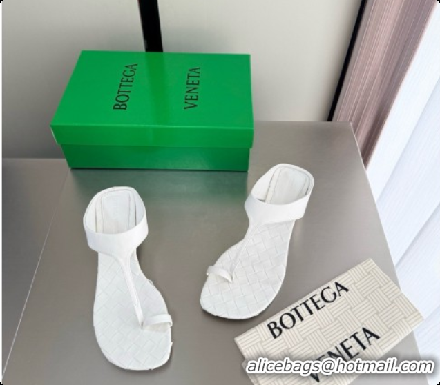Classic Hot Bottega Veneta Livia Thong 4cm Heel BV080344 White 2026