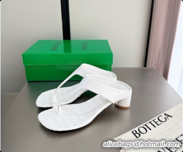 Classic Hot Bottega Veneta Livia Thong 4cm Heel BV080344 White 2026