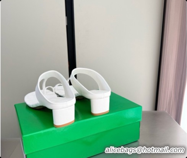 Classic Hot Bottega Veneta Livia Thong 4cm Heel BV080344 White 2026