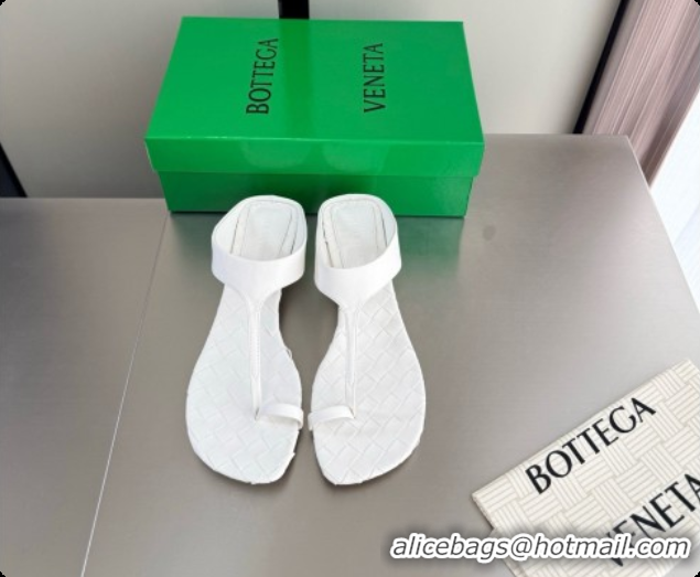 Classic Hot Bottega Veneta Livia Thong 4cm Heel BV080344 White 2026