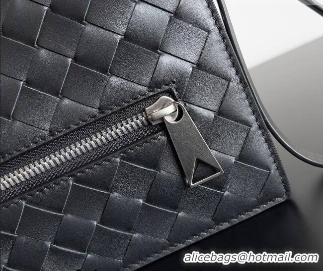 Good Discount Bottega Veneta Men's Small Intrecciato Leather Document Case With Wristlet 693675 Black 2026