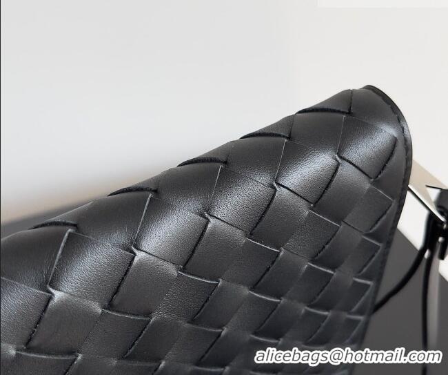 Good Discount Bottega Veneta Men's Small Intrecciato Leather Document Case With Wristlet 693675 Black 2026