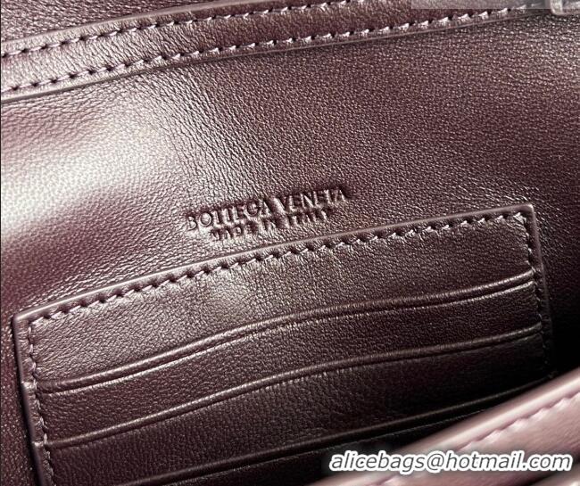 Famous Brand Bottega Veneta Andiamo Pouch on Chain Mini Bag in Intrecciato Leather 844107 Dark Barolo Red 2026