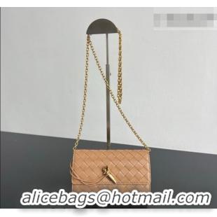 Low Price Bottega Veneta Andiamo Pouch on Chain Mini Bag in Intrecciato Leather 844107 Pale Brown 2026