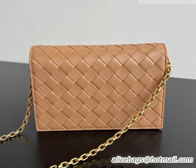 Low Price Bottega Veneta Andiamo Pouch on Chain Mini Bag in Intrecciato Leather 844107 Pale Brown 2026