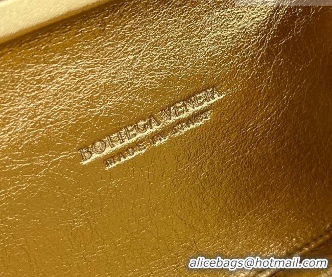Best Grade Bottega Veneta Classic Knot Clutch in in Suede and Crystals 717622 Gold 2026