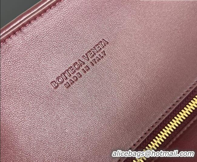 Shop Discount Bottega Veneta Barbara Tote Bag in Intrecciato Leather 868327 Deep Mahogany Red 2026