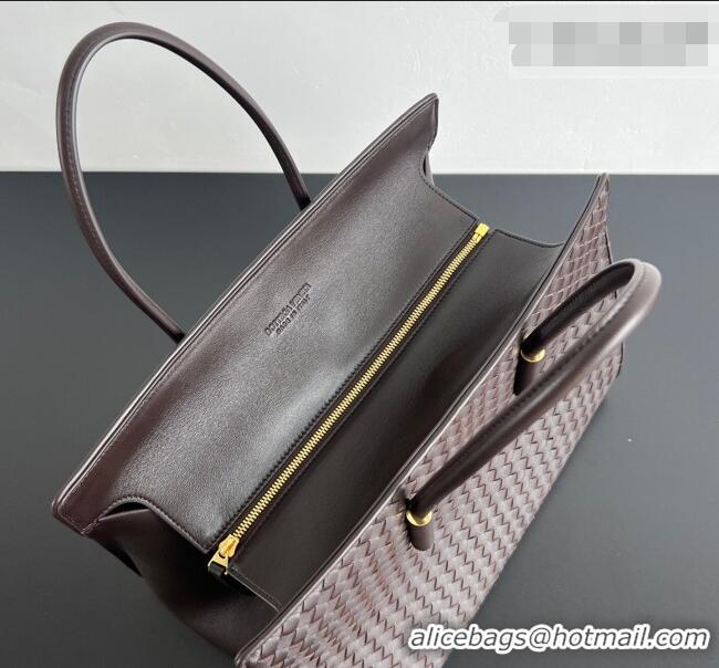 Top Grade Bottega Veneta Barbara Tote Bag in Intrecciato Leather 868327 Espresso Brown 2026