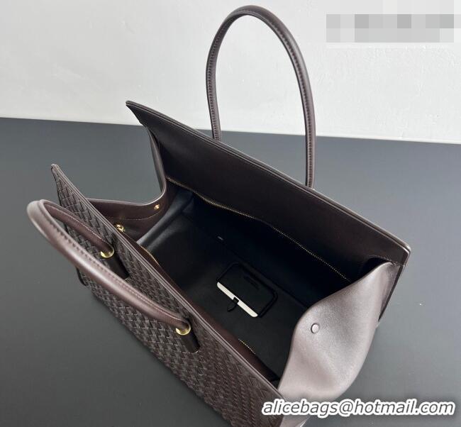 Top Grade Bottega Veneta Barbara Tote Bag in Intrecciato Leather 868327 Espresso Brown 2026