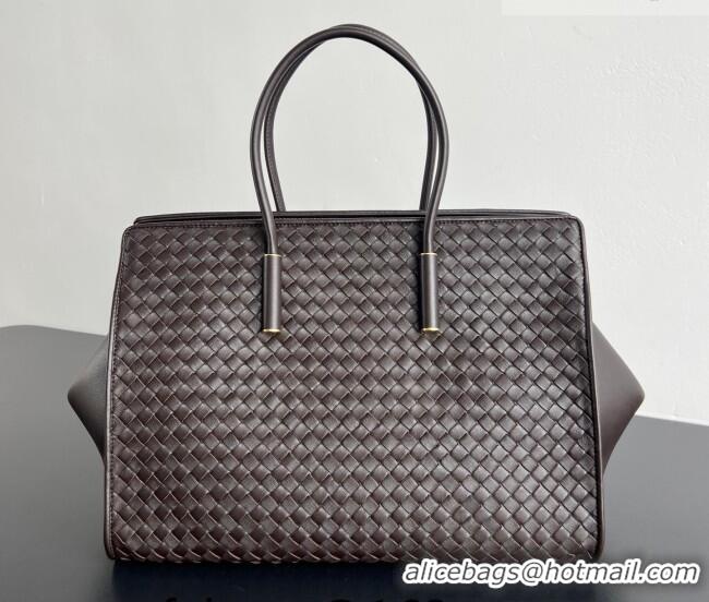 Top Grade Bottega Veneta Barbara Tote Bag in Intrecciato Leather 868327 Espresso Brown 2026