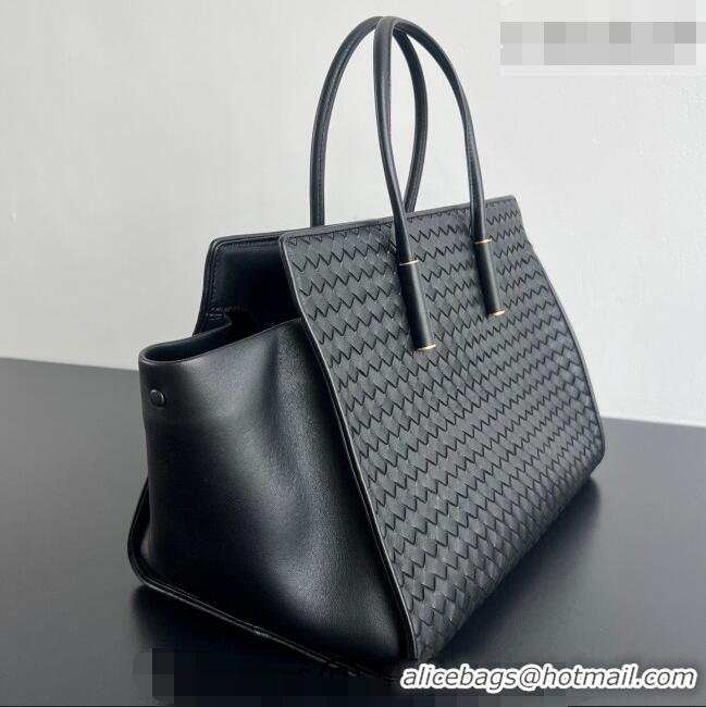 New Design Bottega Veneta Barbara Tote Bag in Intrecciato Leather 868327 Black 2026