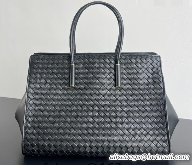 New Design Bottega Veneta Barbara Tote Bag in Intrecciato Leather 868327 Black 2026