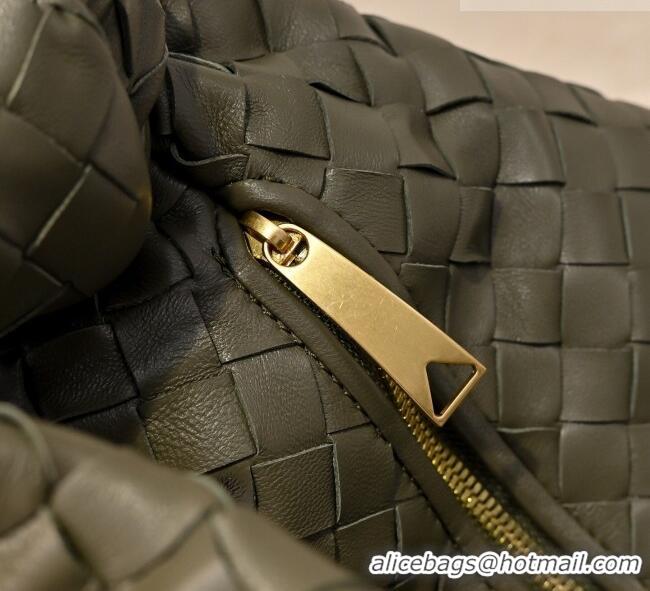 Most Popular Bottega Veneta Medium Jodie Bag in Intrecciato Leather 600263 Khaki Green 2026