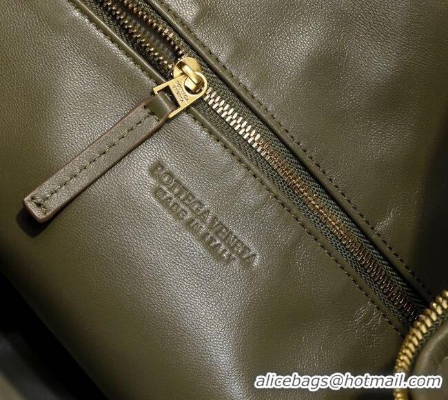Most Popular Bottega Veneta Medium Jodie Bag in Intrecciato Leather 600263 Khaki Green 2026