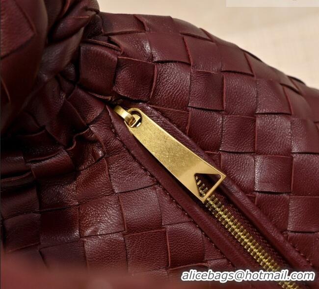 Promotional Bottega Veneta Medium Jodie Bag in Intrecciato Leather 600263 Burgundy 2026