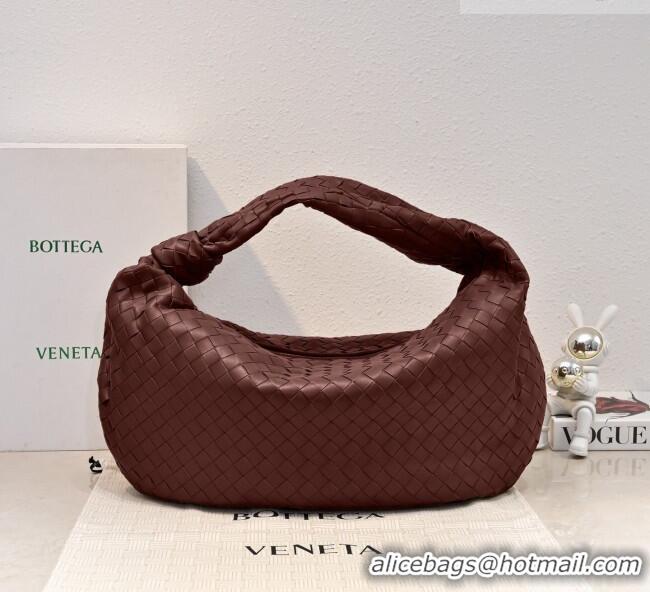 Promotional Bottega Veneta Medium Jodie Bag in Intrecciato Leather 600263 Burgundy 2026
