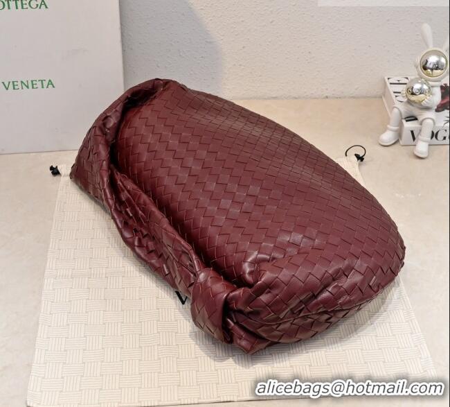 Promotional Bottega Veneta Medium Jodie Bag in Intrecciato Leather 600263 Burgundy 2026