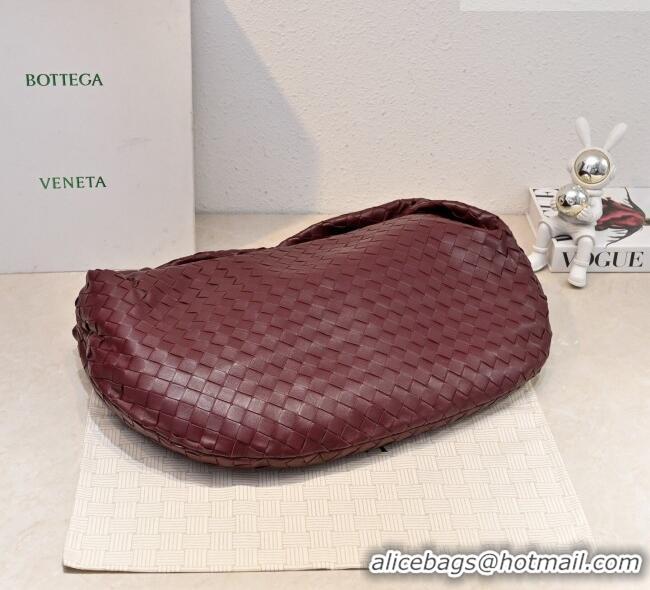 Promotional Bottega Veneta Medium Jodie Bag in Intrecciato Leather 600263 Burgundy 2026