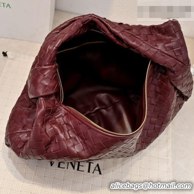 Promotional Bottega Veneta Medium Jodie Bag in Intrecciato Leather 600263 Burgundy 2026