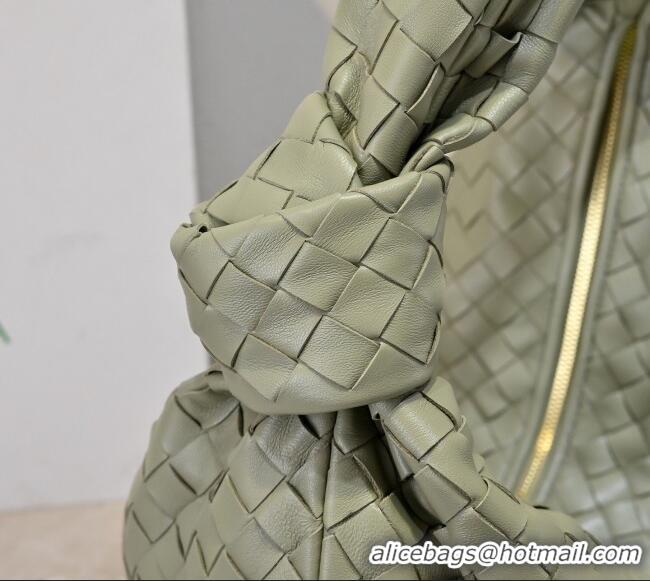 Top Design Bottega Veneta Medium Jodie Bag in Intrecciato Leather 600263 Travertine Green 2026