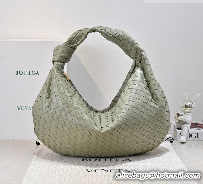 Top Design Bottega Veneta Medium Jodie Bag in Intrecciato Leather 600263 Travertine Green 2026
