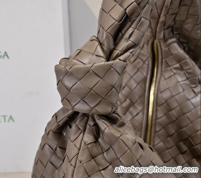 Cheap Price Bottega Veneta Medium Jodie Bag in Intrecciato Leather 600263 Khaki 2026