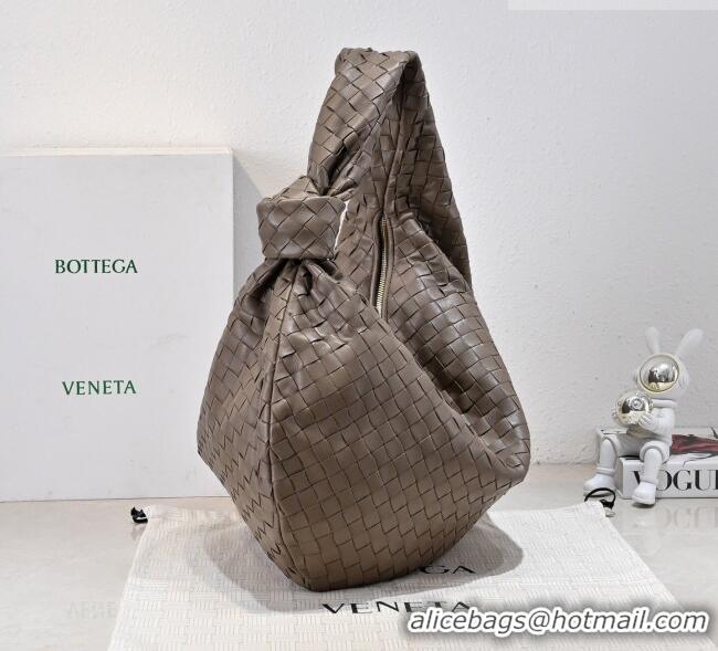 Cheap Price Bottega Veneta Medium Jodie Bag in Intrecciato Leather 600263 Khaki 2026