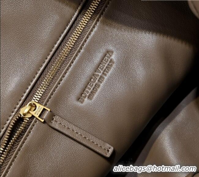 Cheap Price Bottega Veneta Medium Jodie Bag in Intrecciato Leather 600263 Khaki 2026