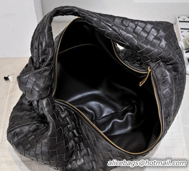 Best Quality Bottega Veneta Medium Jodie Bag in Intrecciato Leather 600263 Black 2026