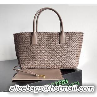Famous Brand Bottega Veneta Medium Cabat Tote Bag 32cm in Intrecciato Leather BV040205 Khaki 2026