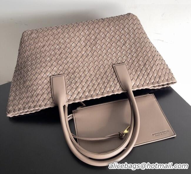 Famous Brand Bottega Veneta Medium Cabat Tote Bag 32cm in Intrecciato Leather BV040205 Khaki 2026