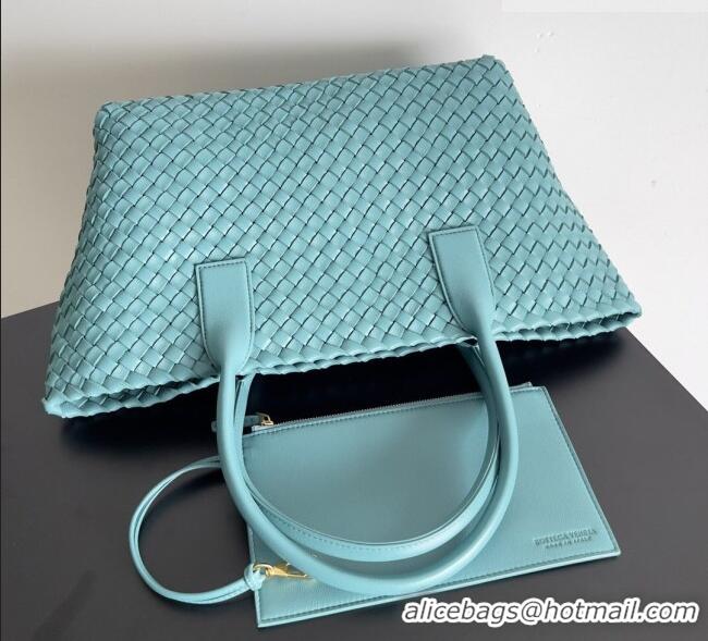 Inexpensive Bottega Veneta Medium Cabat Tote Bag 32cm in Intrecciato Leather BV040205 Blue 2026