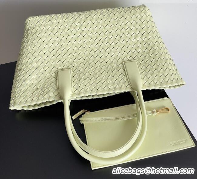 Best Product Bottega Veneta Medium Cabat Tote Bag 32cm in Intrecciato Leather BV040205 Light Yellow 2026