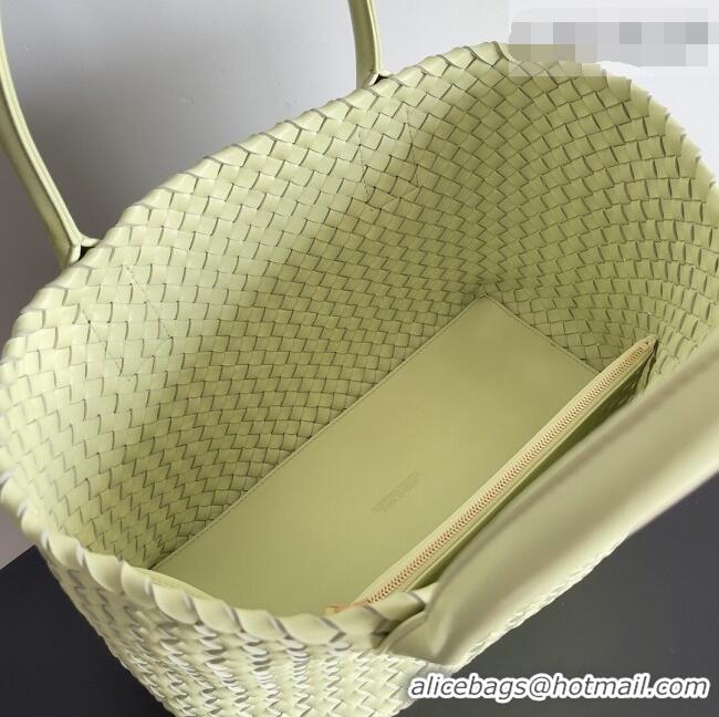 Best Product Bottega Veneta Medium Cabat Tote Bag 32cm in Intrecciato Leather BV040205 Light Yellow 2026