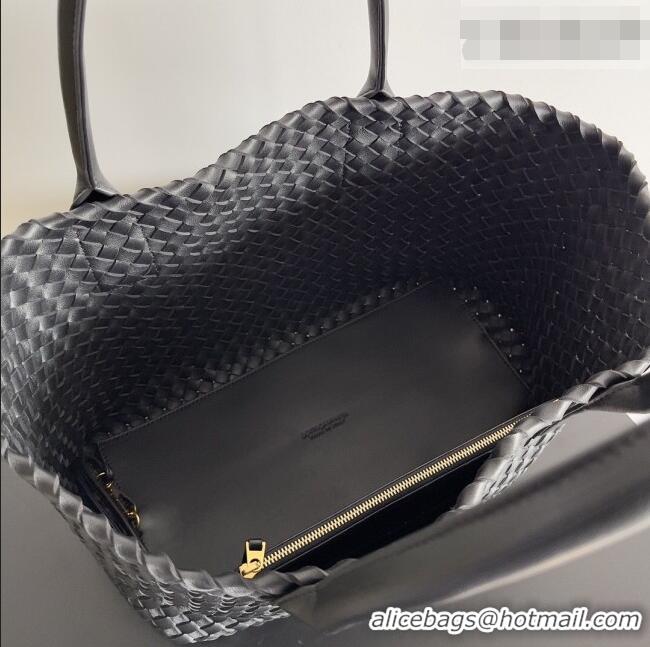 Best Price Bottega Veneta Medium Cabat Tote Bag 32cm in Intrecciato Leather BV040205 Black 2026