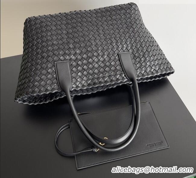 Best Price Bottega Veneta Medium Cabat Tote Bag 32cm in Intrecciato Leather BV040205 Black 2026